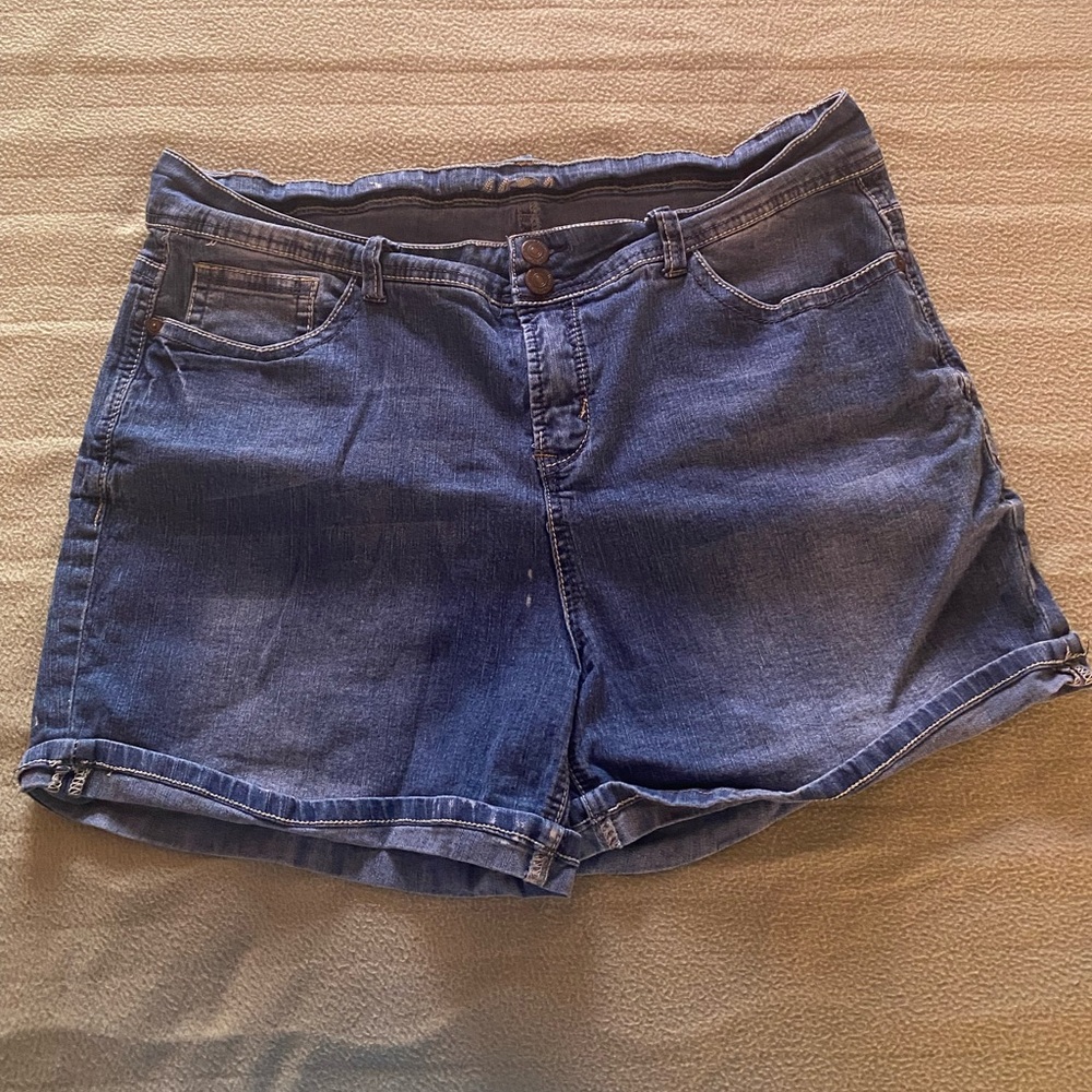 Women's Blue Denim Shorts